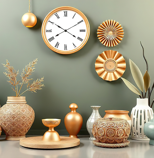 Golden Accents Decor Set details-Krystovallia